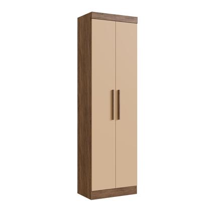 Imagem de Armário Multiuso Charlotte 2 Portas 1 Gaveta 100% Mdf Castanho/Nude - Doripel