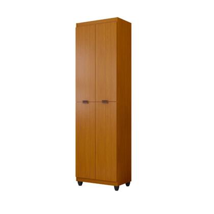 Imagem de Armário Multiuso Clean 4 Portas 6 Nichos Organizador Lavanderia Quarto Cozinha Envio Imediato