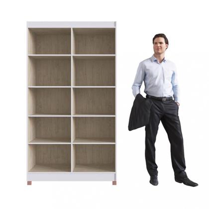 Imagem de Armário Multiuso com Espelho 4 Portas Denver Doripel