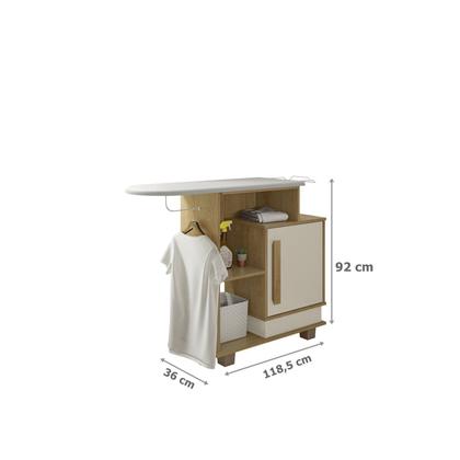 Imagem de Armário Multiuso com Tábua de Passar 1 Porta Havaí