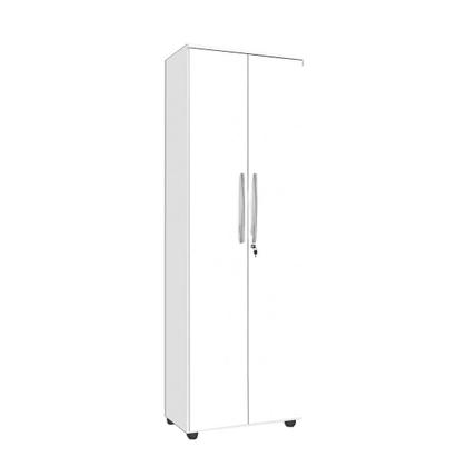 Imagem de Armario Multiuso Cordoba 2 Pts. 6 Prateleiras Chave Branco