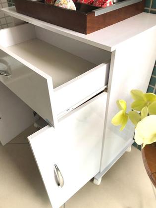 Imagem de Armário Multiuso Cozinha 2 Porta Gaveta Microondas