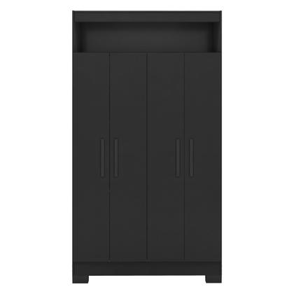 Imagem de Armário Multiuso Escritório Nt4040 com 4 Portas e Nicho com Prateleiras Internas