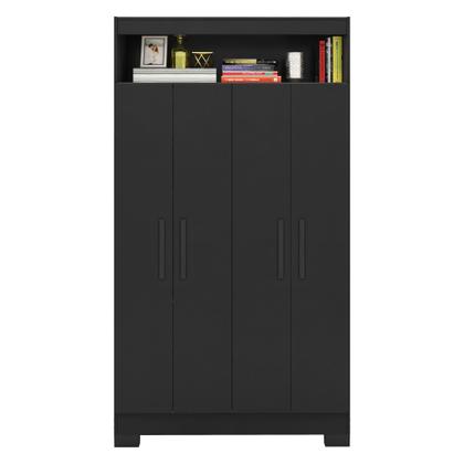 Imagem de Armário Multiuso Escritório Nt4040 com 4 Portas e Nicho com Prateleiras Internas