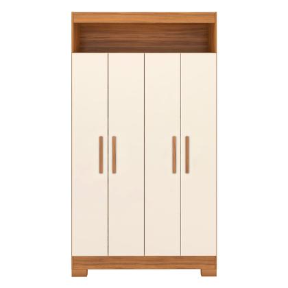 Imagem de Armário Multiuso Escritório Nt4040 com 4 Portas e Nicho com Prateleiras Internas