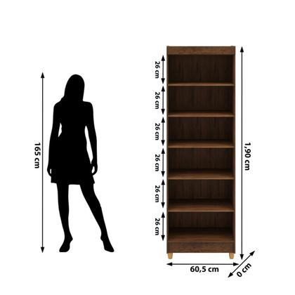 Imagem de Armário Multiuso Lavanderia Line 2 Portas Marrom - Vila Rica