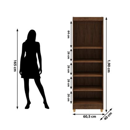 Imagem de Armário Multiuso Lavanderia Line 2 Portas Marrom - Vila Rica