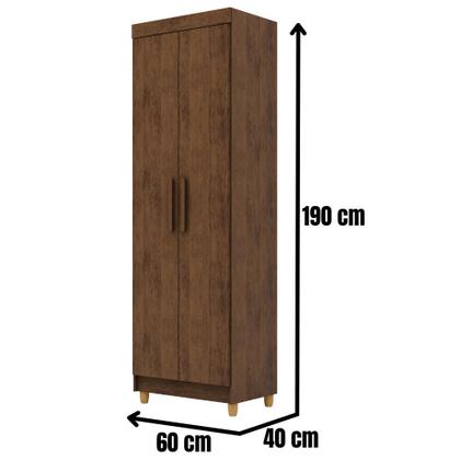 Imagem de Armário Multiuso Line 2 Portas Imbuia Rústico VR