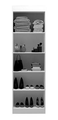 Imagem de Armário Multiuso Lumina Organizador 2 Portas Sapateira Preto