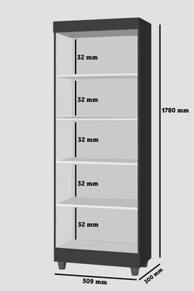 Imagem de Armário Multiuso Lumina Organizador 2 Portas Sapateira Preto