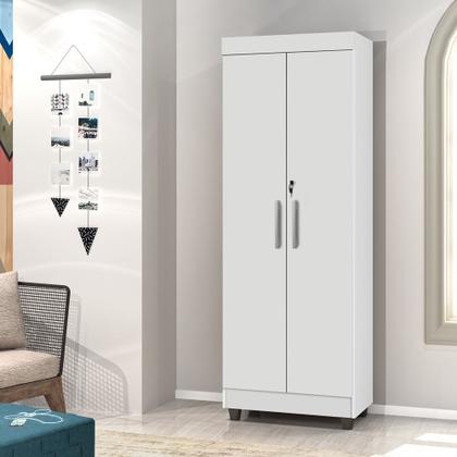 Imagem de Armário Multiuso Organizador Sapateira 1,80 C Chave Branco