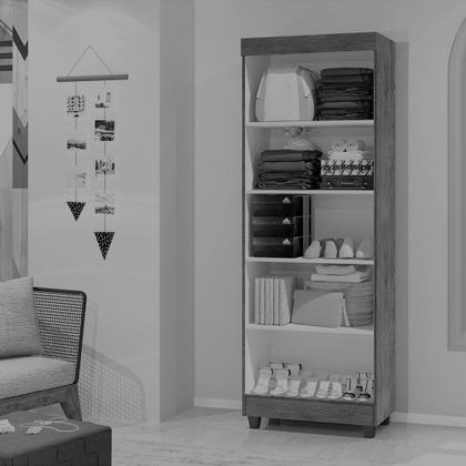 Imagem de Armário Multiuso Organizador Sapateira 1,80 C Chave Branco