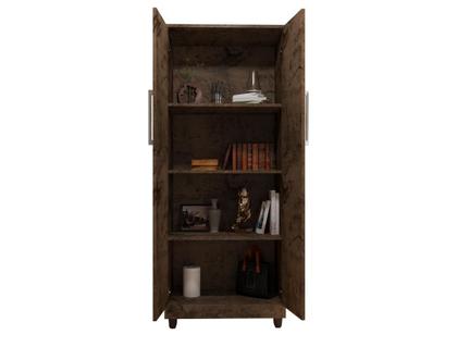 Imagem de Armário Multiuso Para Quarto 2 Portas 5 Prateleiras Saara