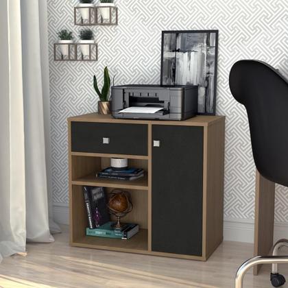 Imagem de Armário Multiuso Ravena com 1 Gaveta 1 Porta e 2 Nichos B39 Emovell