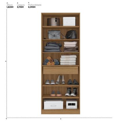 Imagem de Armário multiuso Sapateira 2 Portas Com espelho e 1 Gaveta Austin