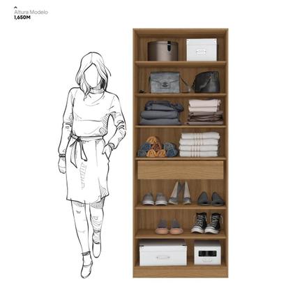 Imagem de Armário multiuso Sapateira 2 Portas Com espelho e 1 Gaveta Austin