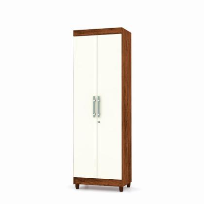 Imagem de Armário Multiuso Sapateira 2 Portas Imbuia Champanhe Vila Rica