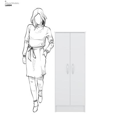 Imagem de Armário Multiuso Viena Sapeteira 2 Portas Branco - Demóbile