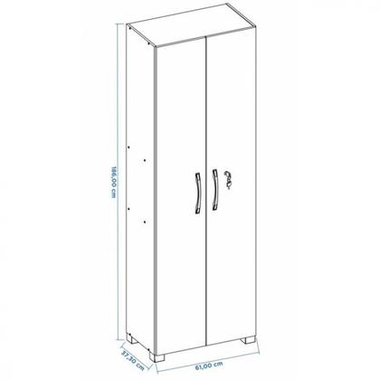 Imagem de Armario Notável Multiuso 2 Portas Com Chave