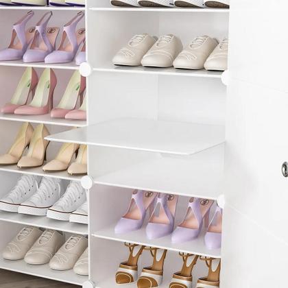 Imagem de Armario Organizador Brinquedos Grande Guarda Roupa Sapateira Modular Porta Treco Estante 8 Modulos