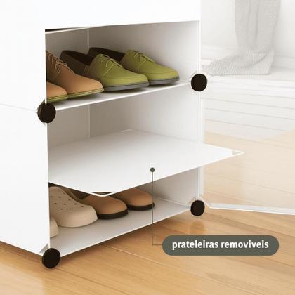Imagem de Armário Organizador Modular 8 Módulos Para Sapatos Roupas E Brinquedos