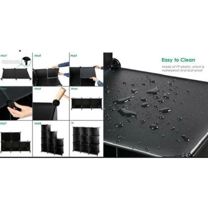 Imagem de Armario Organizador Modular Sapateira Guarda Roupas Brinquedos Multifuncional Desmontavel 4