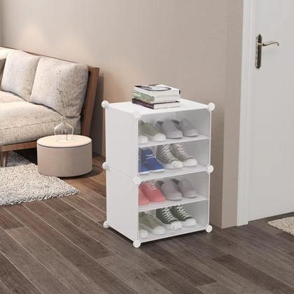 Imagem de Armario Organizador Modular Sapateira Guarda Roupas Brinquedos Multifuncional Desmontavel 4