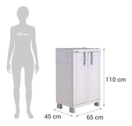 Armario Organizador Multiuso Plástico 181X45X65Cm - Rimax - Outros