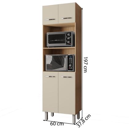 Imagem de Armario Paneleiro Duplo 197 cm 4P Mara Mobbs