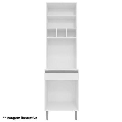 Imagem de Armário Paneleiro Duplo Ambiente Andréia Amêndoa Branco - AJL