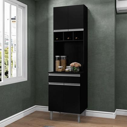 Imagem de Armário Paneleiro Duplo Andréia Preto - AJL