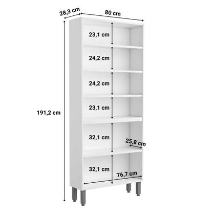 Imagem de Armário Paneleiro Duplo Bertolini Evidence Aço 6 portas - Branco