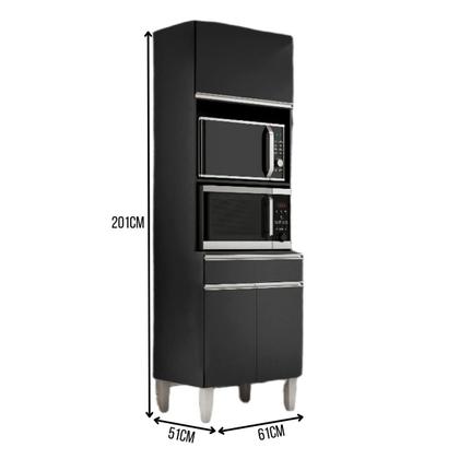 Imagem de Armário Paneleiro Duplo Torre Quente 2 Portas Andreia AJL Móveis