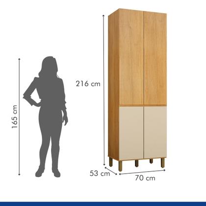 Imagem de Armário Paneleiro Fechado 4 Portas Dakota