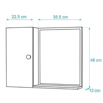 Imagem de Armário para Banheiro com Espelheira e Cuba Itália