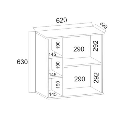 Imagem de Armário para Banheiro com Espelheira e Cuba Itália