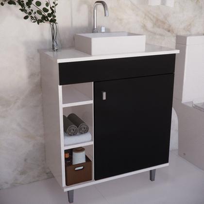 Imagem de Armário para Banheiro com Espelheira e Cuba Itália