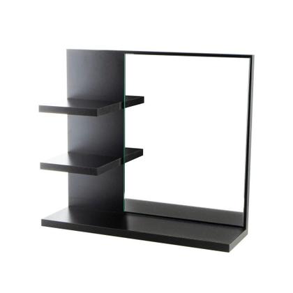 Imagem de Armário para Banheiro com Espelho Nice Preto 40cm