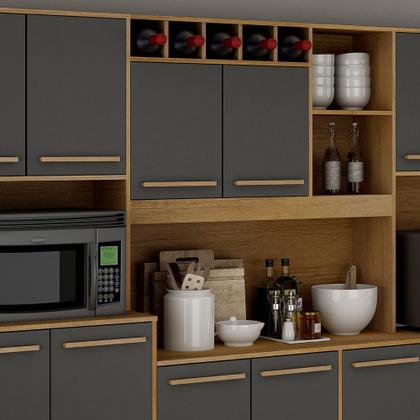 Imagem de Armário para Cozinha 13 Portas 2 Gavetas Agata