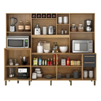 Imagem de Armário para Cozinha 13 Portas 2 Gavetas Agata