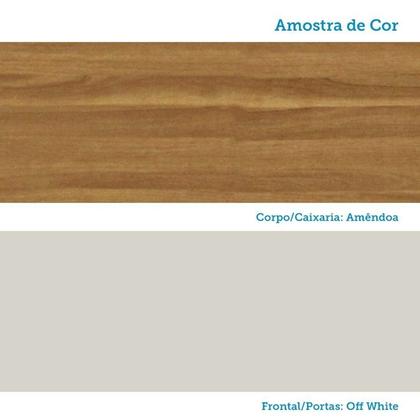 Imagem de Armário para Cozinha Aéreo Noruega Espresso Móveis Bege/Amêndoa/Off White