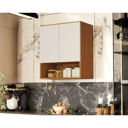 Imagem de Armário para Cozinha Aéreo Organizador Multiuso Quarto Sala lavanderia Bela 2 Portas