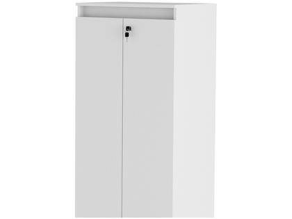 Imagem de Armário para Escritório Alto 2 Portas com Chave Me4151 Branco - Tecno Mobili