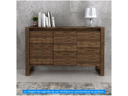 Imagem de Armário para Escritório Horizontal 3 Portas Me4147 Nogal - Tecno Mobili