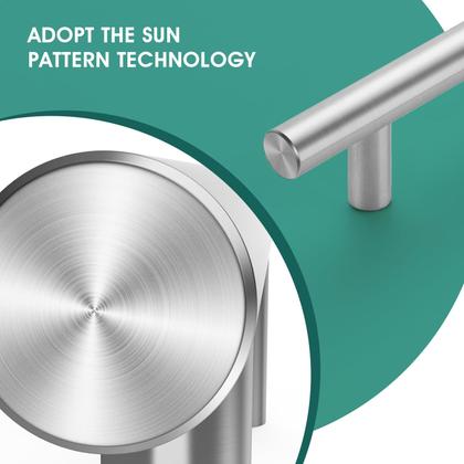 Imagem de Armário Pulls JOY DECOR de 5 polegadas em aço inoxidável de níquel escovado, pacote com 30