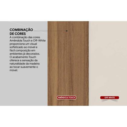 Imagem de Armário Sapateira Quarto Viena c/ 2 Portas Cafe Touch - Demóbile