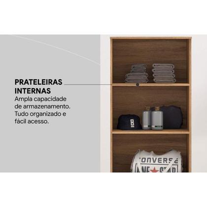 Imagem de Armário Sapateira Quarto Viena c/ 2 Portas Cafe Touch - Demóbile