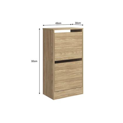 Imagem de Armário Sapateira Solteiro MB 1101 c/ 2 Portas Mel - Movelbento