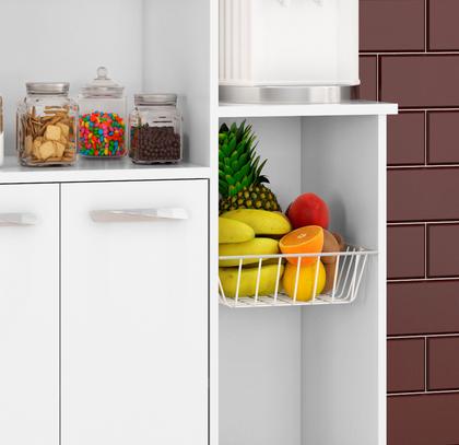 Imagem de Armario Sollys Multiuso Para Cozinha Luxo Moderno Balcão Premium Com Fruteira Sofisticadoa