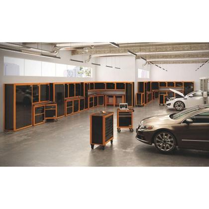 Imagem de Armário Vertical Para Ferramentas 2 Portas Com Visores E 5 Gavetas Tramontina Pro Cinza Tramontina